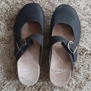 Dansko Women's Martina Mary Jane Mule Black Size 39/8.5-9